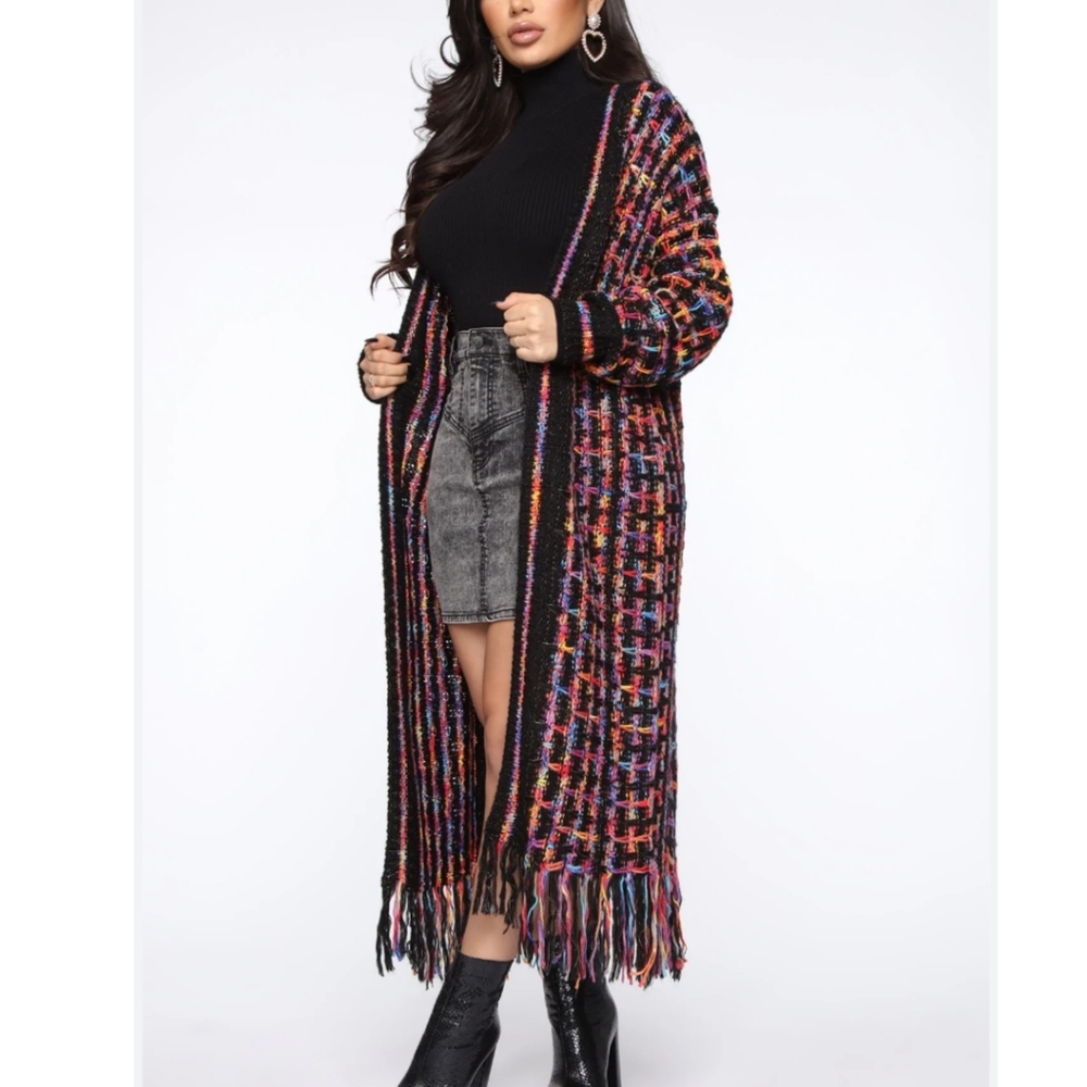 Fashion Nova Paint The Skies Cardigan Size Xl